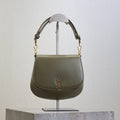Mini Voltaire 21cm Olive Green Calfskin GHW
