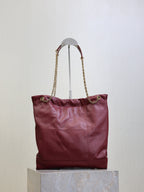 YSL Jamie Shopping Burgundy Lambskin