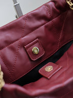 YSL Jamie Shopping Burgundy Lambskin