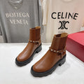 VT ankle boots brown black calfskin 174445