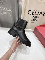 VT ankle boots black calfskin 174449