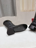 VT long boots black calfskin 174431