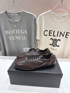 Prada 25s Sneakers Dark Brown Sheepskin 535498