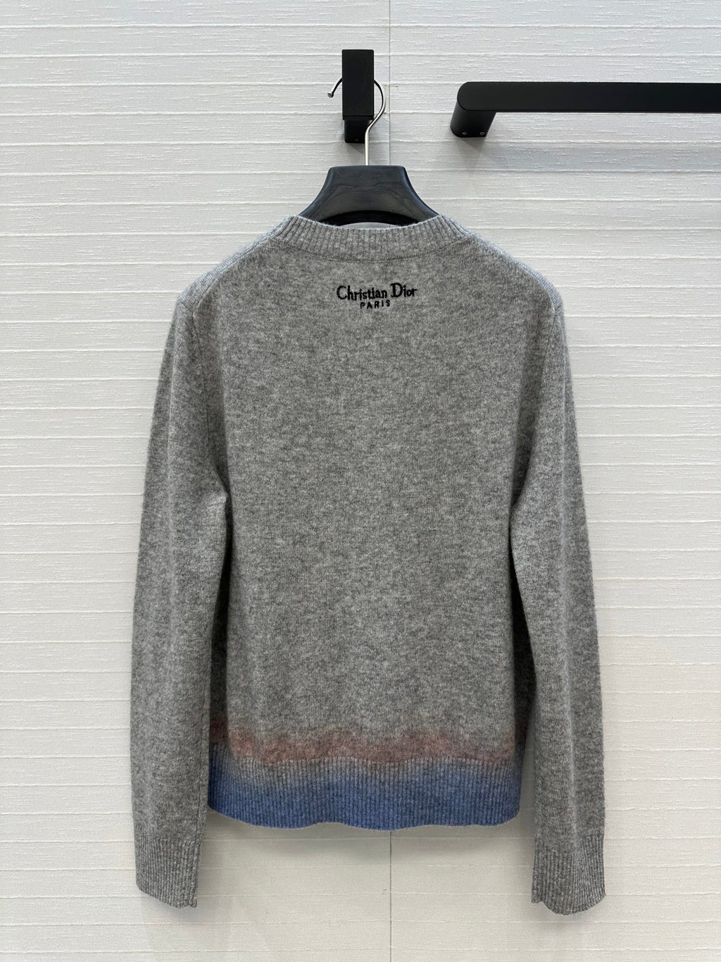 CD 25 Embroidered Sweater Grey Cashmere