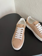 LV Sneakers Time Out Light Brown Monogram Calfskin
