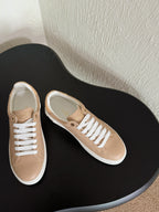 LV Sneakers Time Out Light Brown Monogram Calfskin
