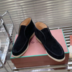 open walk chukka boot black suede