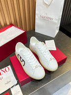 VT 25S Casual Sneakers White Black Cowhide 563094