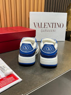 VT 25S Couple Sneakers White Blue Calfskin 563112