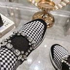 Viv Diamond Sneaker Black Custom Woven 262955