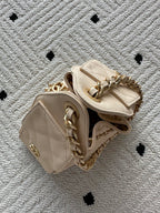 Chanel 25 Hobo Bag 22cm Beige Calfskin 286181