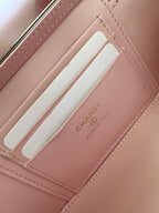 Chanel 2025 Vanity 17cm Bag Pink Caviar Leather 320302