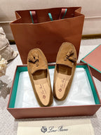 LP Dot sole walk mocassin Copper Brown Suede 215001