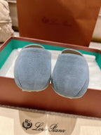 LP Dot sole walk mocassin Demin Blue Suede 214998
