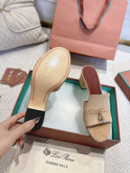 LP 25C Summer Charms Mules 55MM Mocha Suede 215030