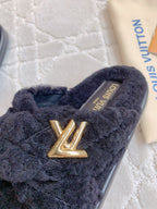 LV Bliss Comfort Mule Black Wool