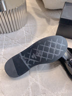 CC Mule In Black Glossy Cowhide 145660