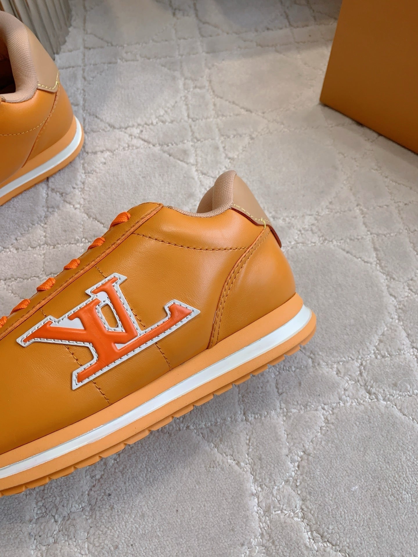LV BUTTERSOFT Sneaker Yellow Monogram-Printed Lambskin 516885