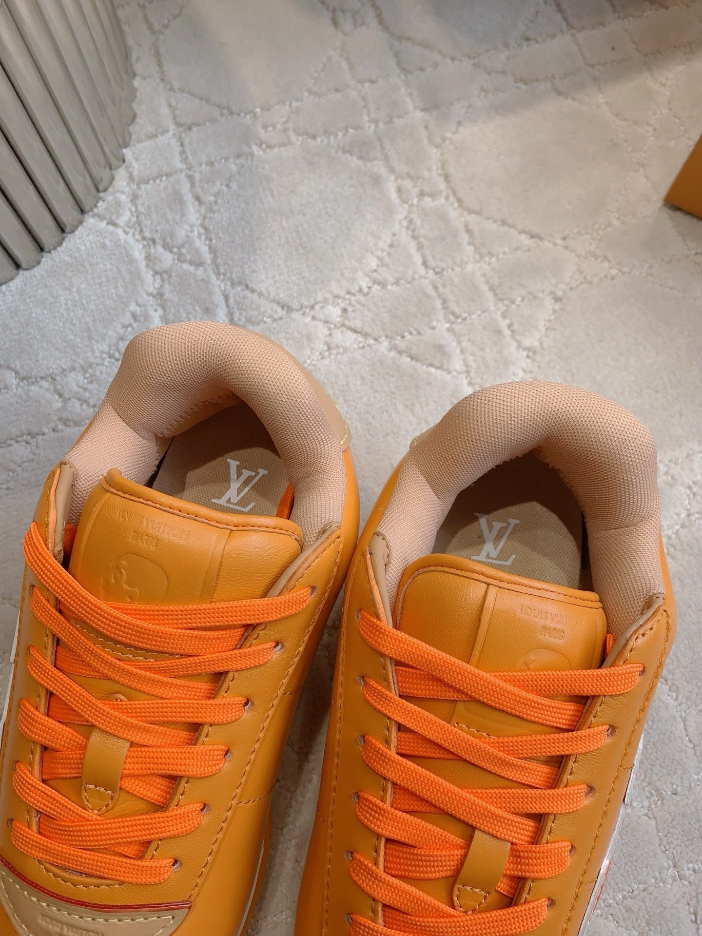 LV BUTTERSOFT Sneaker Yellow Monogram-Printed Lambskin 516885