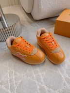 LV BUTTERSOFT Sneaker Yellow Monogram-Printed Lambskin 516885