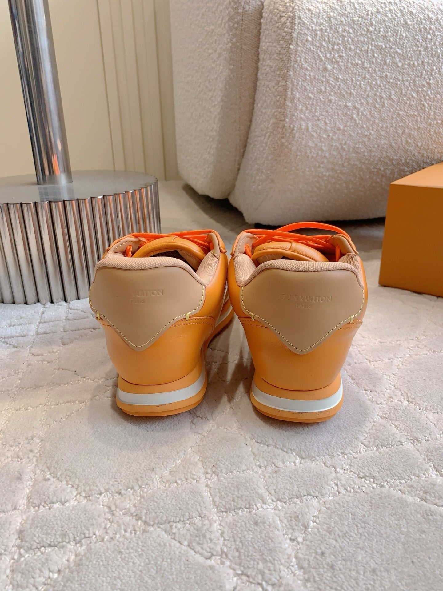 LV BUTTERSOFT Sneaker Yellow Monogram-Printed Lambskin 516885