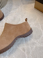 UGG Tazz Slippers Brown Wool Suede Fleece Lining 516913