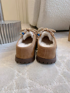 UGG Yupoo Loafers  Beige Wool Suede 516910