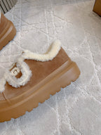 UGG Tazz Slipper Loafers Brown  Suede and fleece 516903