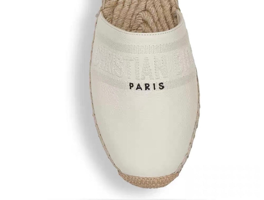CD FW26 Espadrilles Ivory Sheepskin 692261