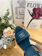 GG 26ss Platform Wedge Sandals 9cm Blue 692205