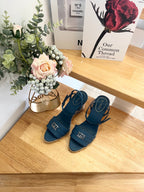 GG 26ss Platform Wedge Sandals 9cm Blue 692205