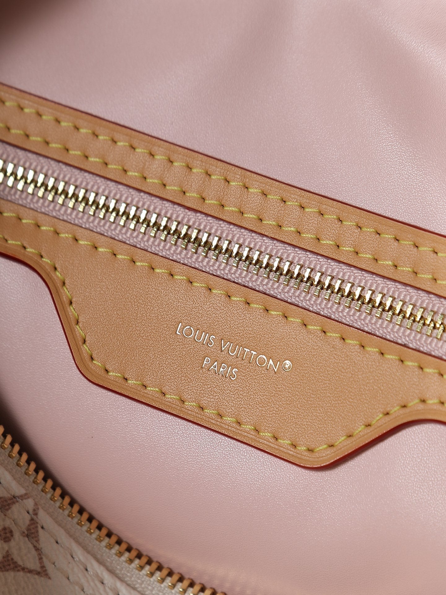 LV Speedy Soft 30 Lucky Bag 30cm Monogram Dune/Pink Canvas & Cowhide