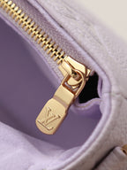 LV Wallet On Chain Ivy 23.5cm Pink Embossed Cowhide GHW