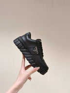 PRA FLATFORM SNEAKERS BLACK CALFSKIN