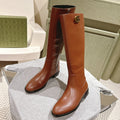 Gucci Boots Brown Sheepskin 484874