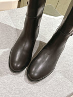 Gucci Button Boots Black Sheepskin 484875