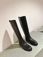 Gucci Button Boots Black Sheepskin 484875