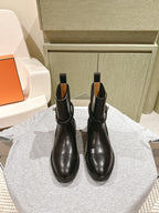 HM 24ss Kelly Martin Short Boots 35mm Black Cowhide 445507