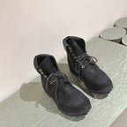 LV x Timberland 6in Ankle Boot 50mm Black Monogram Embossed Suede 450425