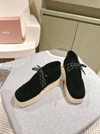 Miu Ankle Boots Black Suede