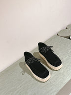 Miu Ankle Boots Black Suede