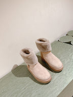 LV Aspen Platform Ankle Boot Beige Suede Cowhide/Shearling 450429