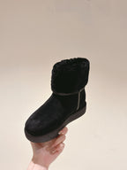 LV Aspen Platform Ankle Boot Black Suede Cowhide/Shearling 450430
