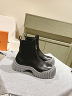 LV Ruby Flat Ankle Boot 50mm Black Cowhide 450433