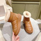 Jimmy Xan Toffee Ankle Boots Brown Shearling Leather 533015