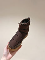 LV Cloud Ankle Boot Sneaker Brown Nylon Monogram Canvas