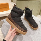 LV Cloud Ankle Boot Sneaker Black Nylon Monogram Canvas