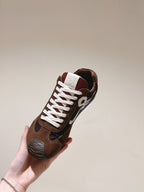 Loewe 2025 Ballet Runner 2.0 Sneaker Brown White Suede 556040
