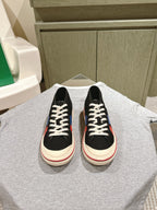 BV Eliot Sneaker Black/Blue Cotton Calfskin 446195