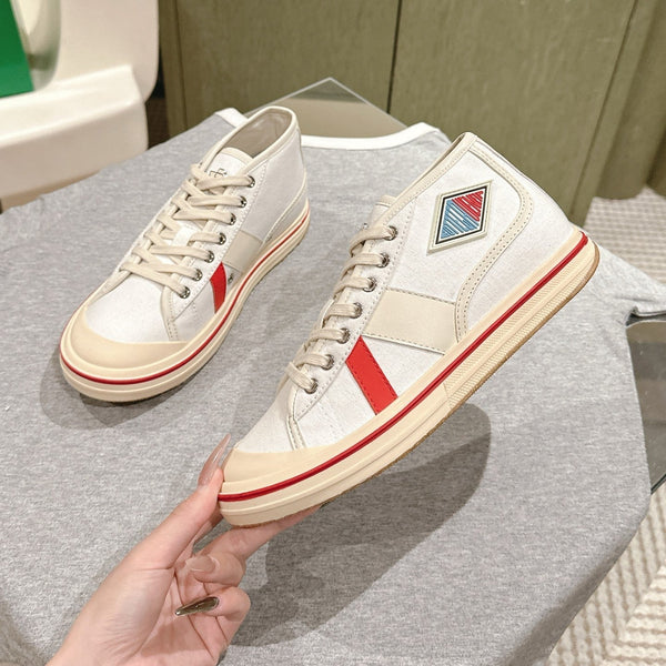 BV Eliot Sneaker White/Sea salt Cotton Calfskin 446197